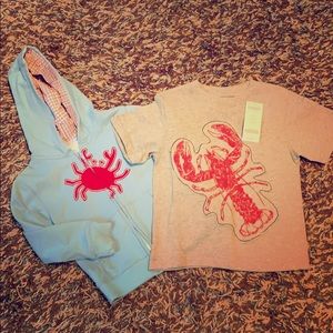 Gymboree Tee Shirt and Sweatshirt